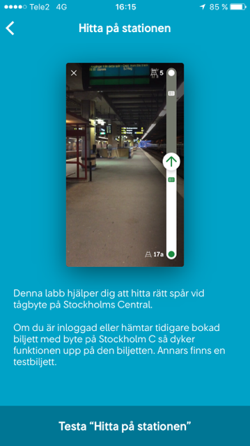 Hitta på stationen Beskrivning