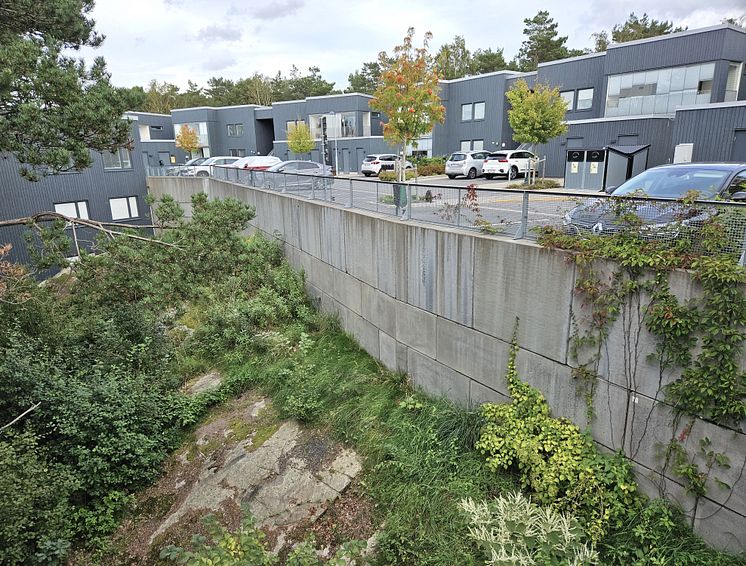 C3C stödmur Frölunda park