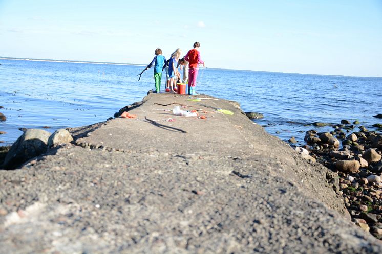 Krabbfiske på barnkollot i Magnarp