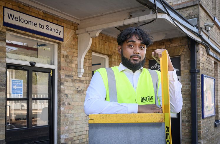 Jahead Hussain at Sandy station, ready to assist