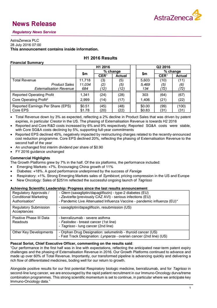 Halvårsrapport 2016 fullständig engelsk version