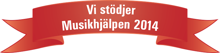 Vi stödjer Musikhjälpen 2014