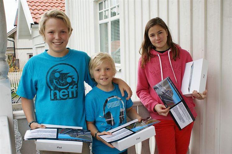 Hugo, Otto och Filippa vann NCC:s Minecraft-tävling i Sigtuna