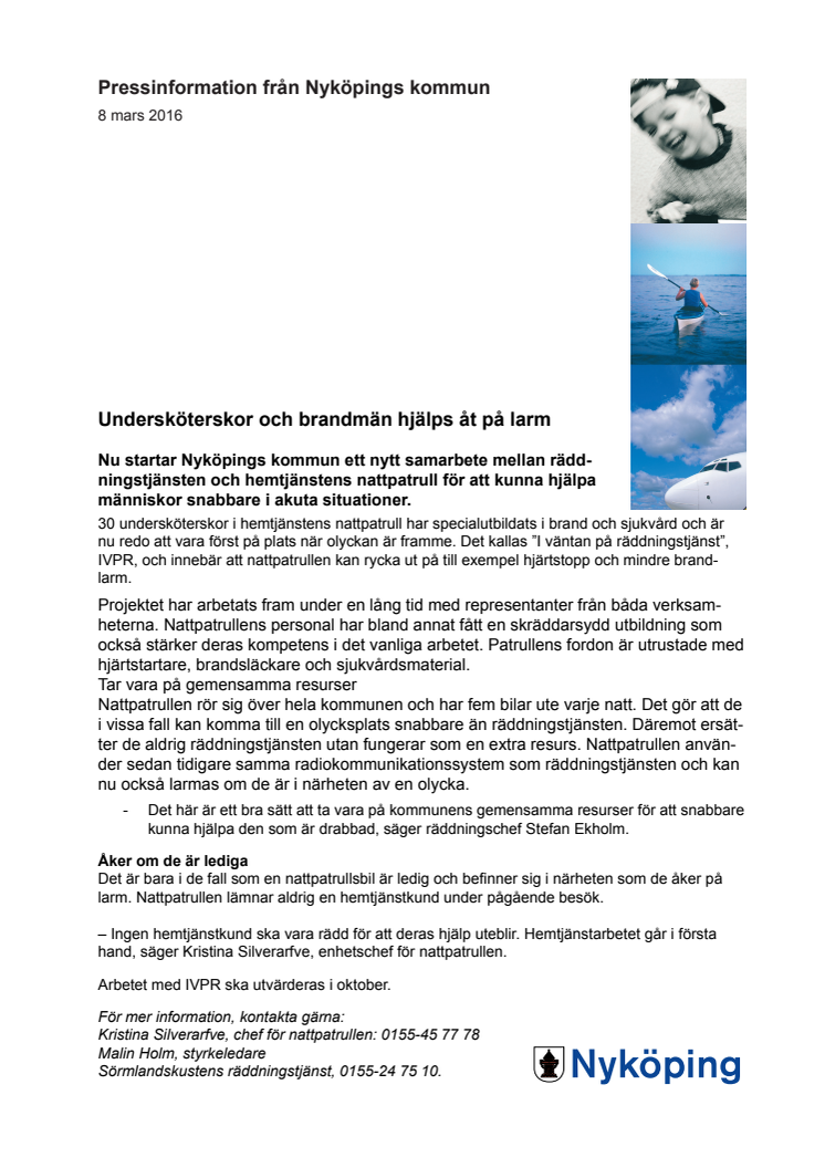 Undersköterskor och brandmän hjälps åt på larm