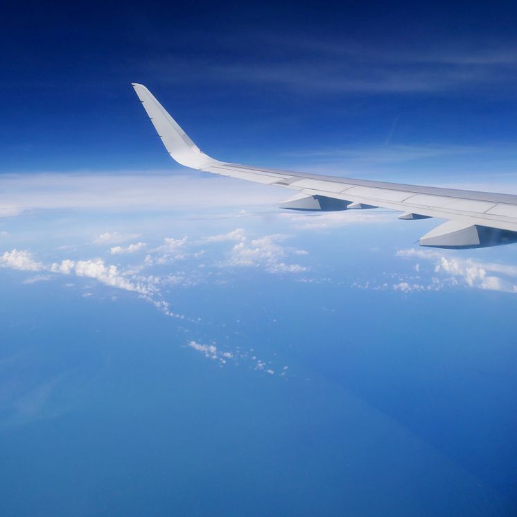 flying above the sea