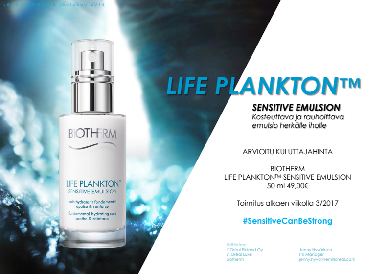 Biotherm Life Plancton Sensitive Emulsion lehdistötiesote 012017