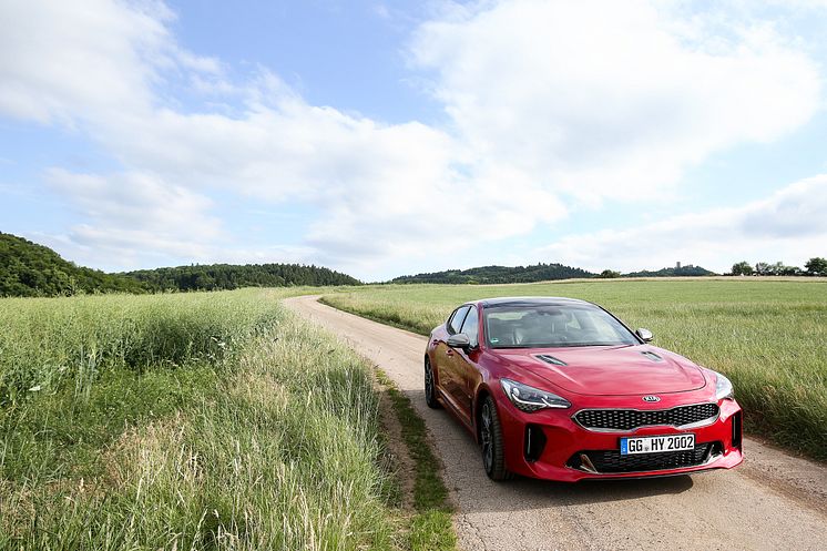 KIA Stinger testing at Nurburgring