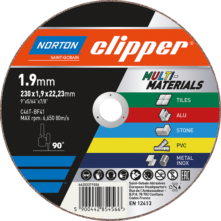 Norton Clipper Multi-Material - Produkt - Kapskiva