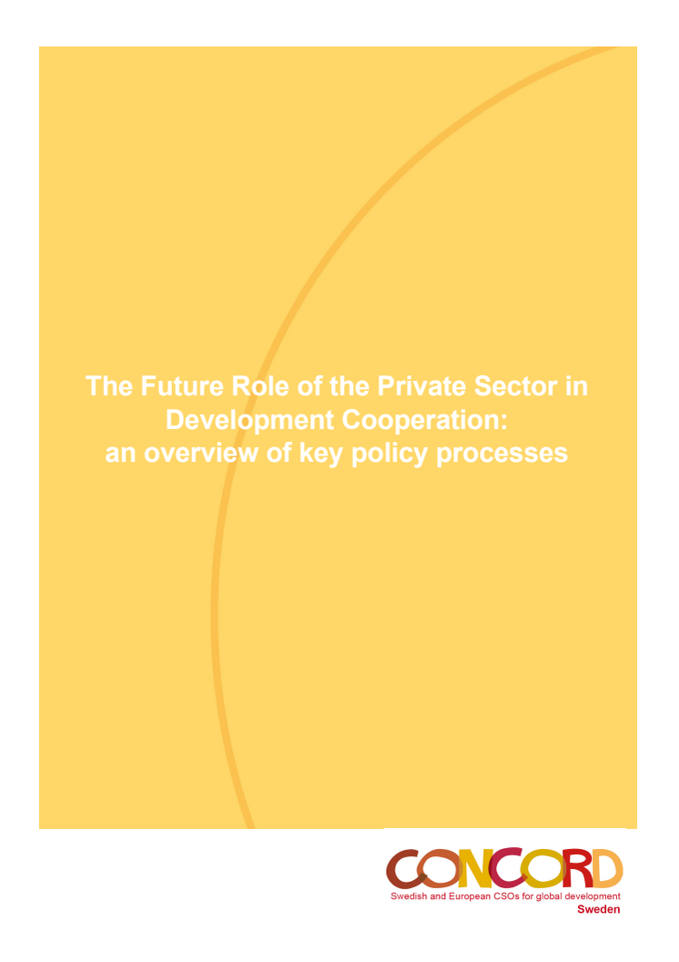 Rapport: Privata sektorns roll för global utveckling