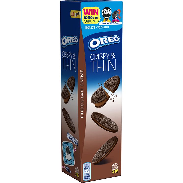 OREO Crispy & Thin Chocolate Cream 