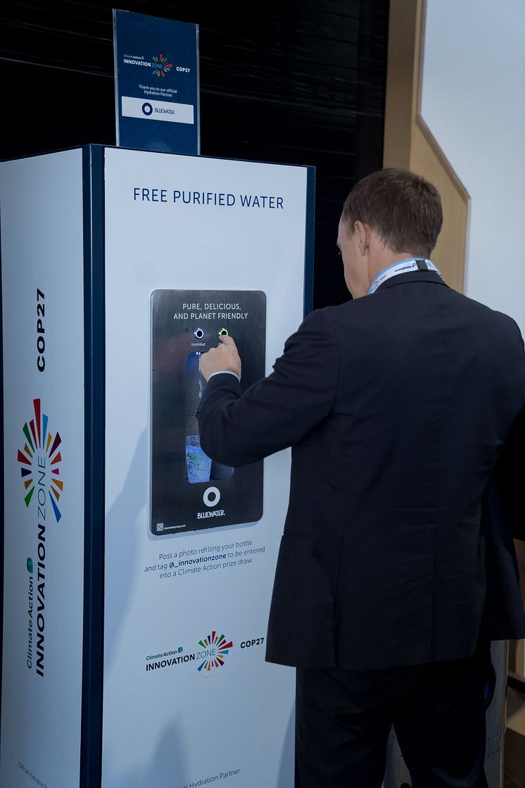 Bluewater dispensing station at COP27