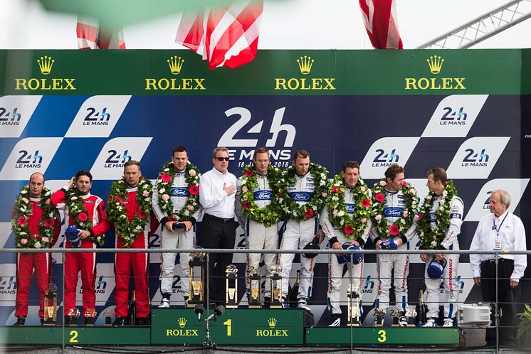 Le Mans podium 2016