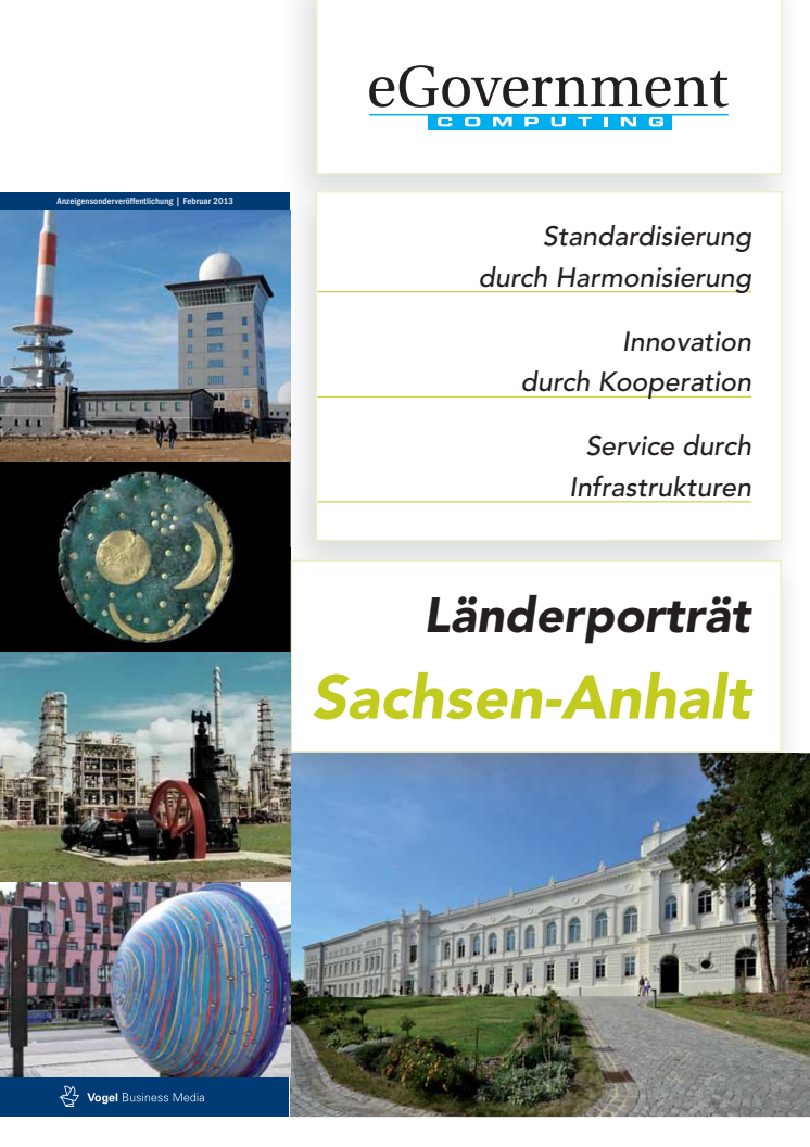 Sachsen-Anhalt: Mit e-Government die Zukunft gestalten.