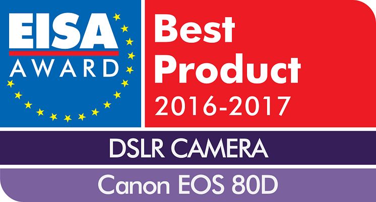 EUROPEAN DSLR CAMERA 2016-2017 - Canon EOS 80D