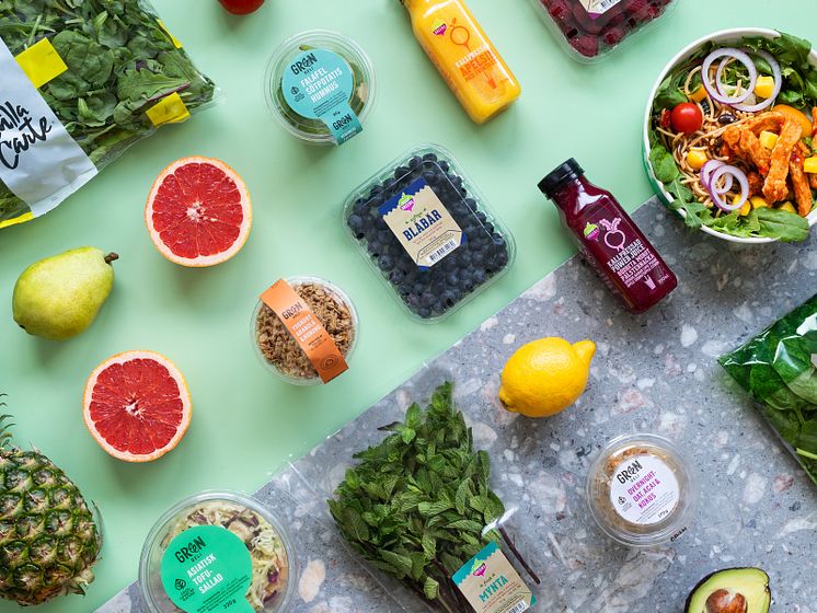 Greenfood erbjuder ett brett sortiment convenience-produkter