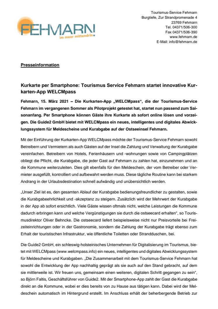 Presseinformation_Tourismus-Service Fehmarn_WELCMpass.pdf