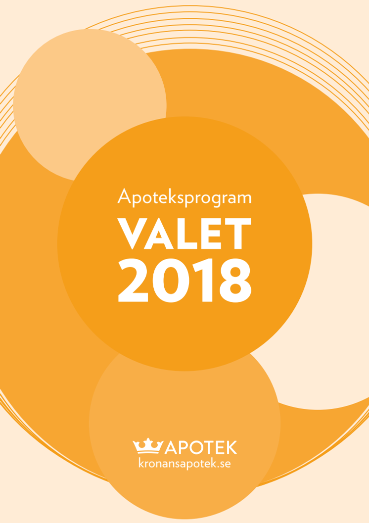 Kronans Apoteks valprogram 2018