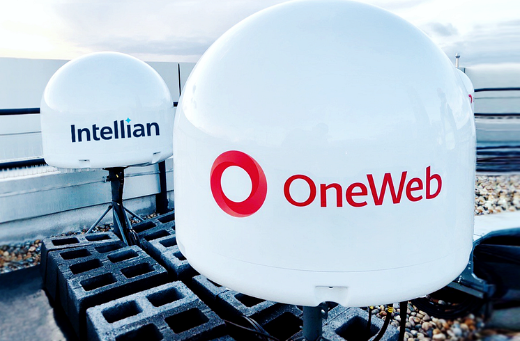 Intellian’s OneWeb user terminals installed at OneWeb HQ, London