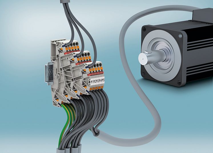 Connect motors quickly and easily