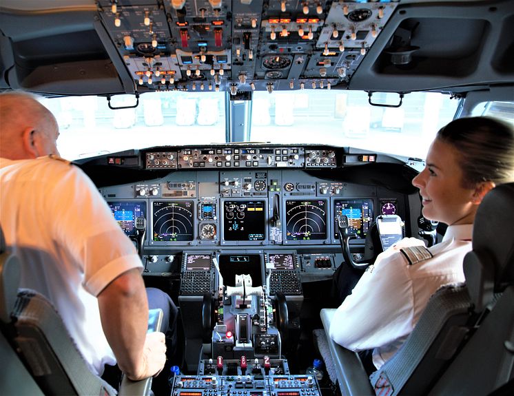 Boeing 737-800 cockpit