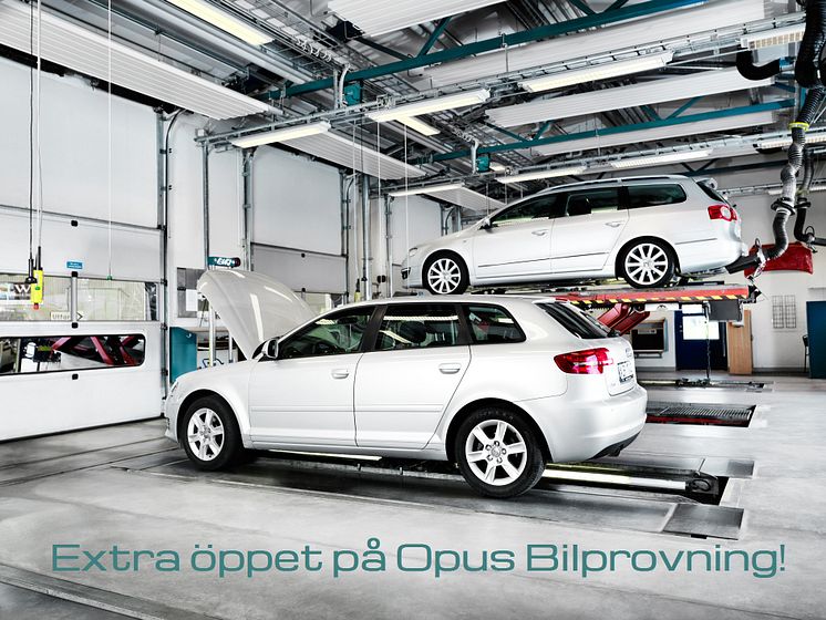 Extra öppet på Opus Bilprovning