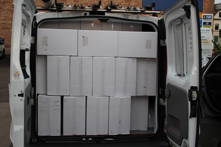 Van loaded with cigarettes.JPG