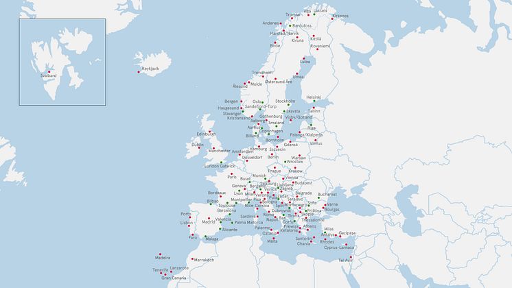 New Route map summer 2024 