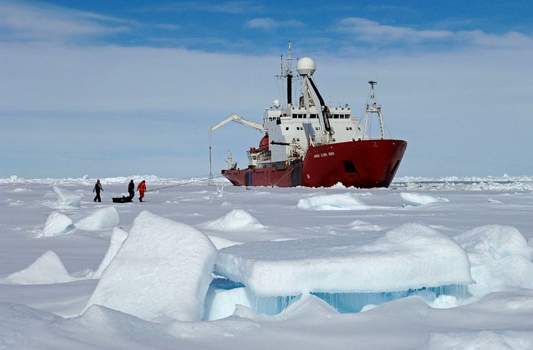 Researchers working in the Antarctic 