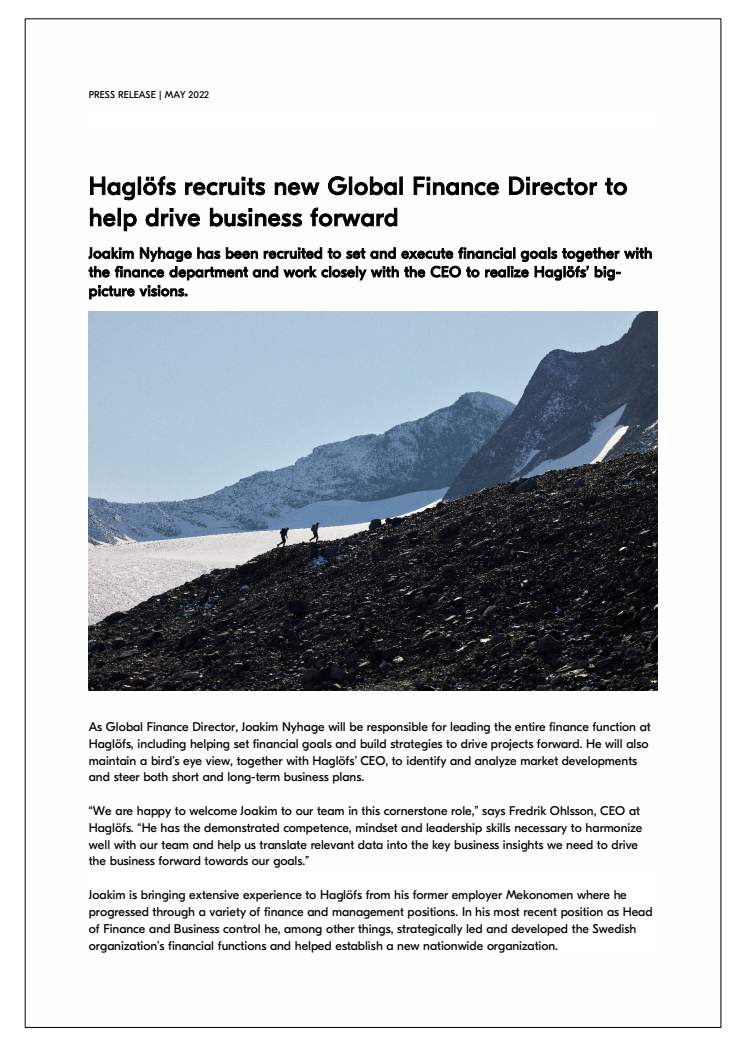 Haglöfs recruits new Global Finance Director to help drive business forward May 2022.pdf