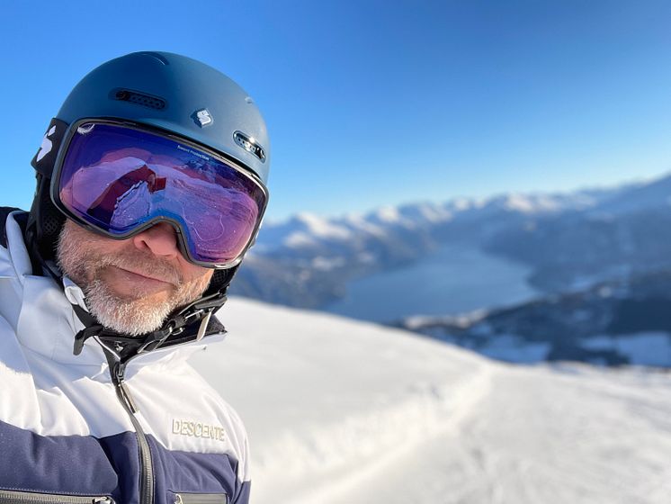 Lars Bohinen enjoys skiing at Standafjellet