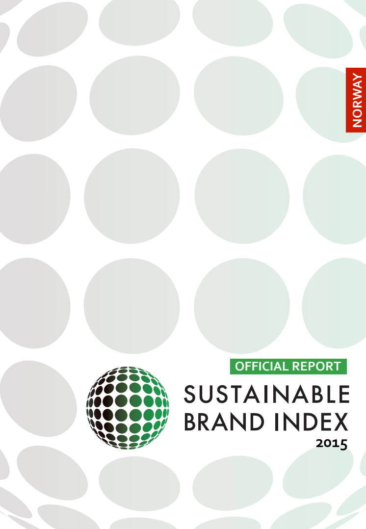 Sustainable Brand Index 2015 - officiell rapport för Norge
