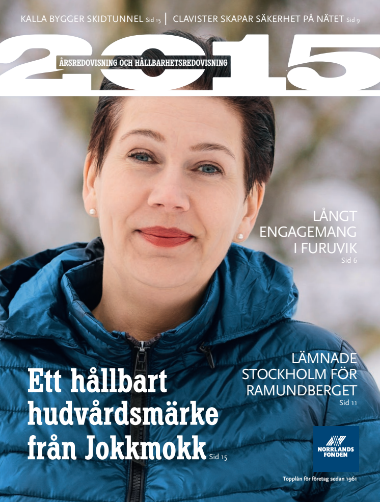 Norrlandsfondens årsredovisning & hållbarhetsredovisning 2015