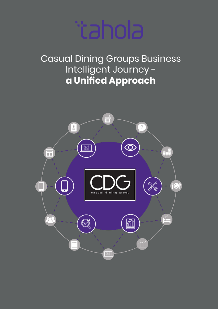 CDG's Business Intelligence Journey - A Unified Approach