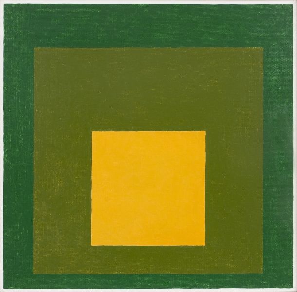 Josef Albers, Homage to the Square: Gold Miniature, 1962.