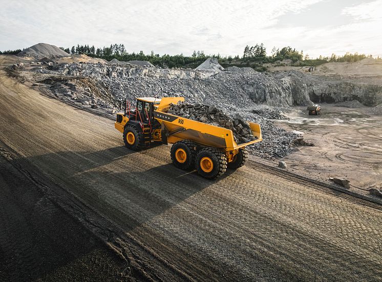 Volvo A50 dumper - dragkraft