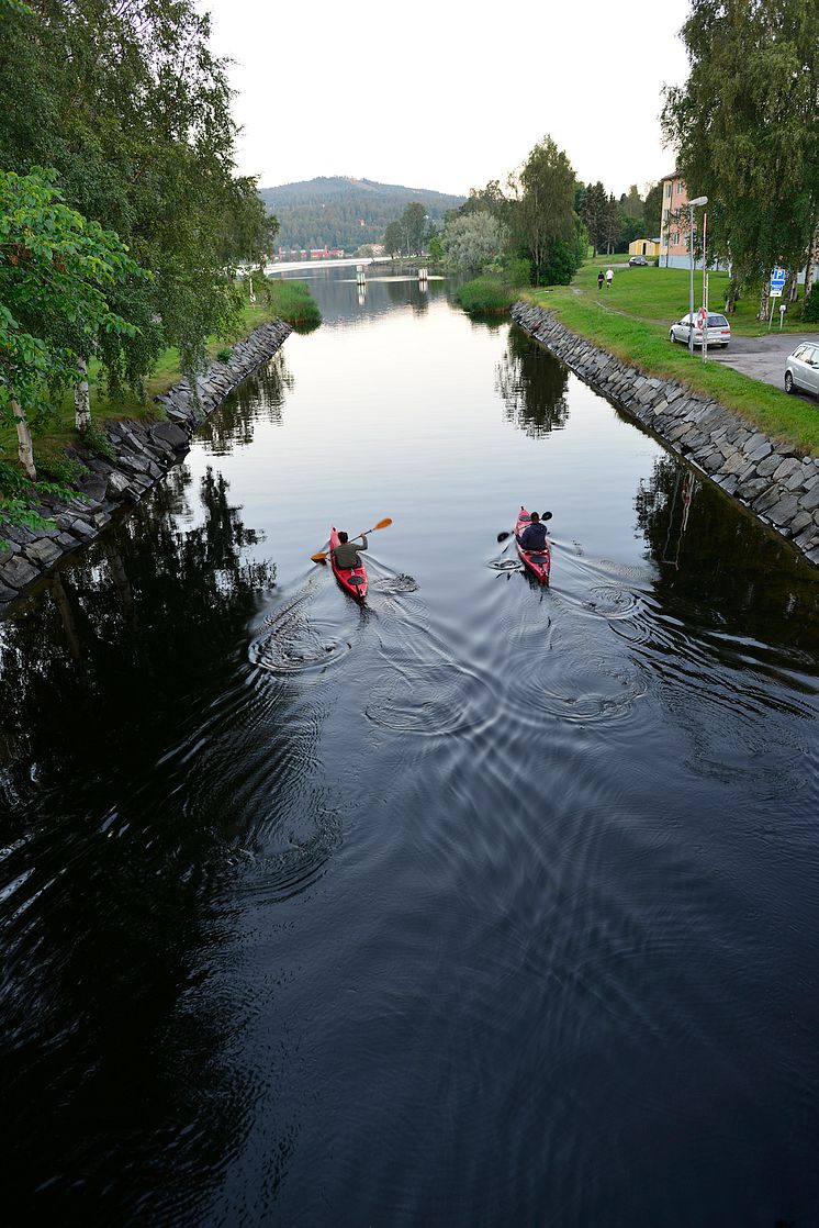 Kanoter i Östra Kanalen, Härnösand, Höga Kusten