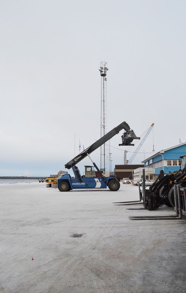 Mastbelysning Piteå Hamn