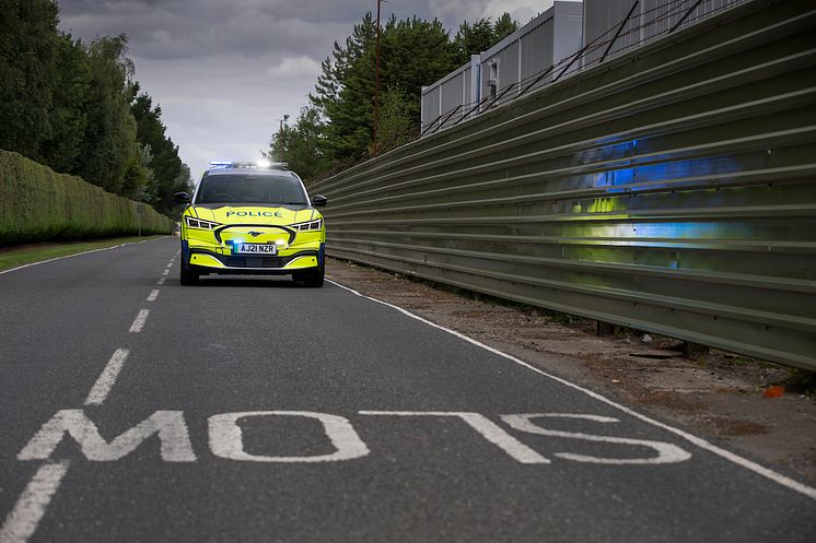 Ford Mustang Mach-E politibilkonsept Ford Mustang Mach-E police car at Safeguard SVP 2021