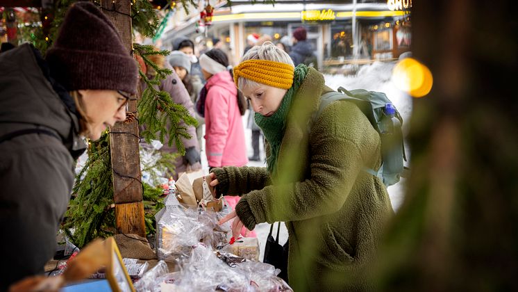 Julmarknad Skövde på stan