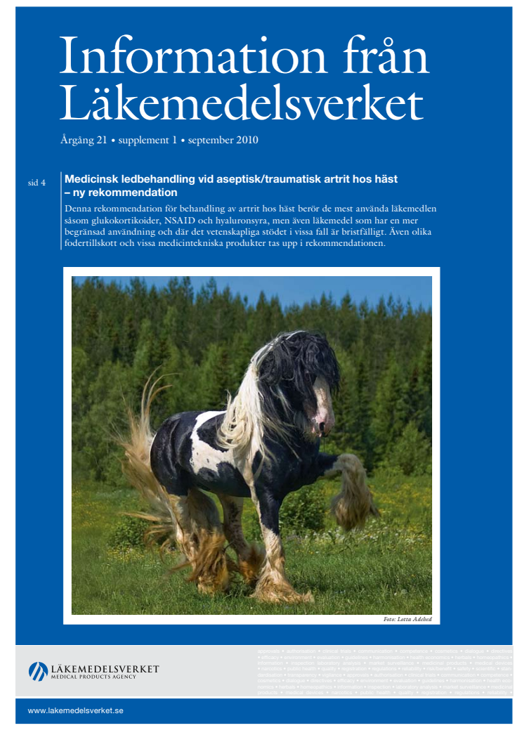 Information från Läkemedelsverket supplement #1 2010