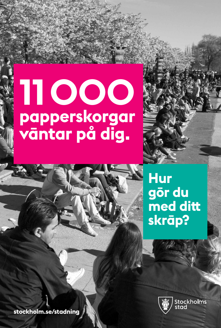 Kampanjmaterial för insamling av skräp