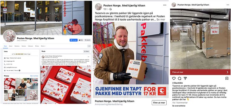 Svindel skjermdump Facebook