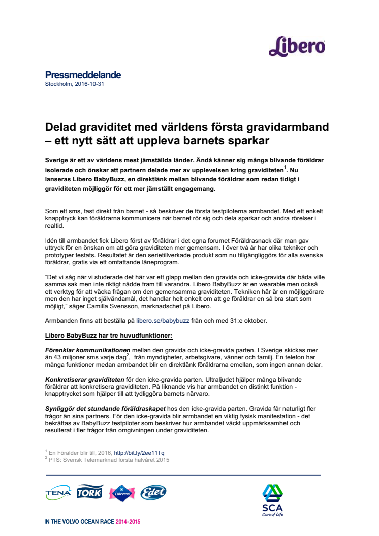 Delad graviditet med världens första gravidarmband – ett nytt sätt att uppleva barnets sparkar