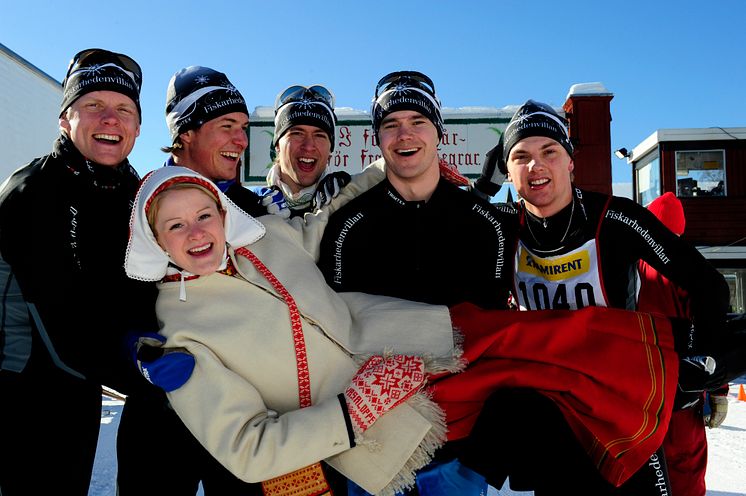 StafettVasan 2010, första lag i mål: Fiskarhedenvillan