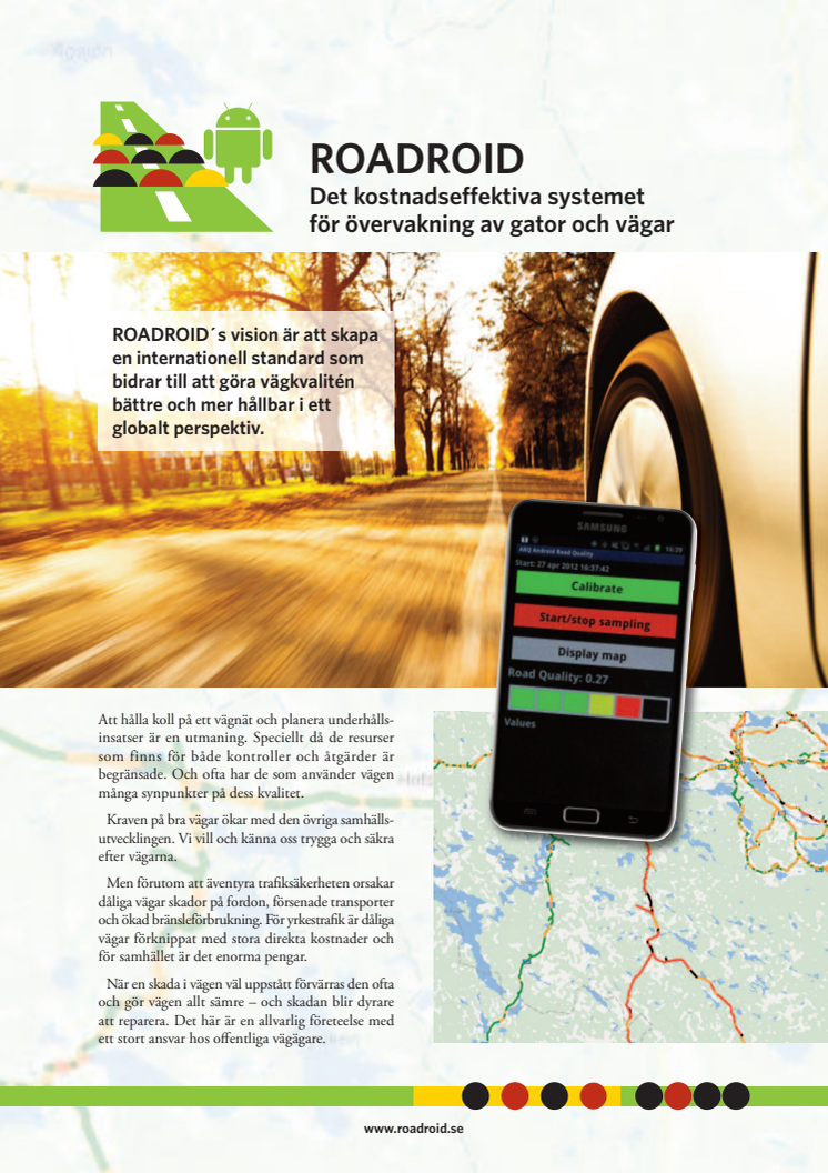 Roadroid - folder på svenska
