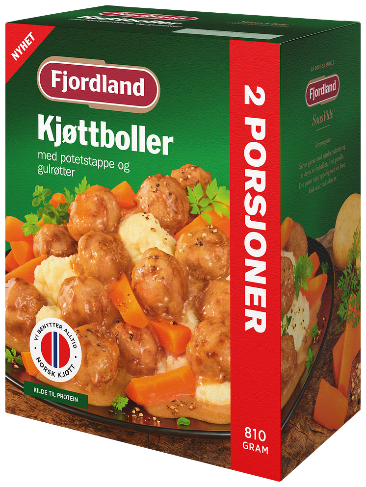 Fjordland 2 porsjoner Kjøttboller 810 g