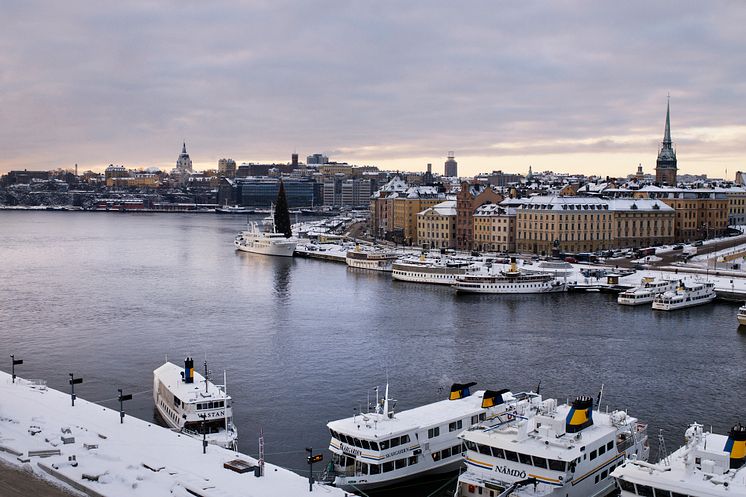 Grand Hôtel utsikt vinter