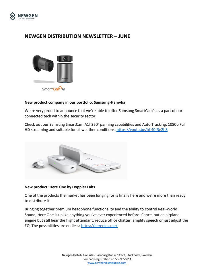 Newgen Distribution Newsletter - June