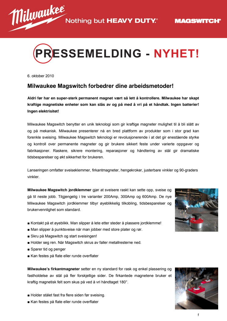 Milwaukee Magswitch forbedrer dine arbeidsmetoder!