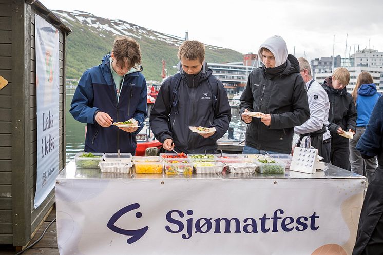 Ungdom fant også veien til Sjømatfest